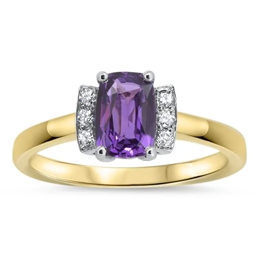 Wyatt-jewellery-bespoke-purple-sapphire-diamond-platinum-yellow-gold-engagement-ring-520-by-520-72dpi
