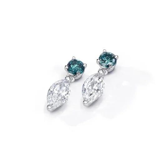 wyatt-jewellery-bespoke-white-gold-marquise-blue-diamond-drop-earrings