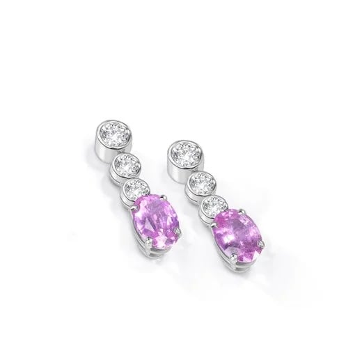 wyatt-jewellery-bespoke-white-gold-pink-sapphire-diamond-drop-earrings